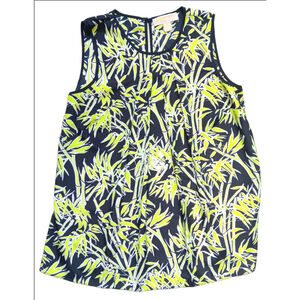 Women's Michael Kors Tank Top Size S Black Yellow